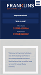 Mobile Screenshot of franklins-sols.co.uk